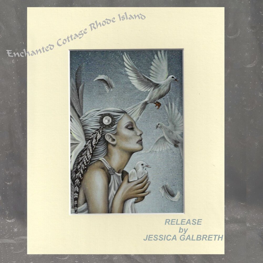 Jessica Galbreth 𝙍𝙀𝙇𝙀𝘼𝙎𝙀  𝑽𝒊𝒏𝒕𝒂𝒈𝒆𝑨𝒏𝒈𝒆𝒍 Matted Art Print 10X8